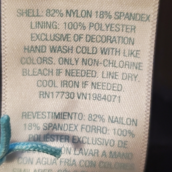 Kona Sol crochet flounce high coverage one piece swimsuit Black Size S - Picture 8 of 9